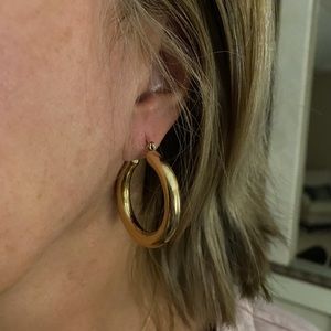 GOLD RING EARRINGS <3